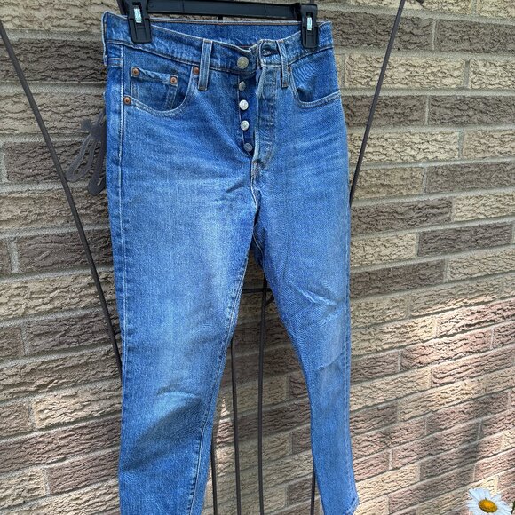 Levis 501 Slim Denim  W25 L28 - Picture 1 of 4